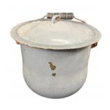 Vintage Enamelware Stock Pot