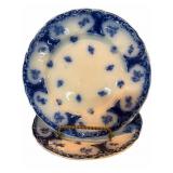 Flow Blue Dessert Plate