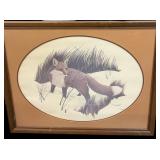 Framed & Matted Fox