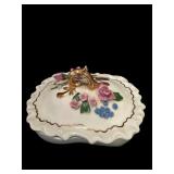 Porcelain Capodimonte Powder Box