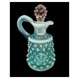 Blue Fenton Hobnail Cruet