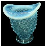 Blue Fenton Hobnail Vase