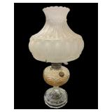 Converted Aladdin Lincoln Drape Lamp