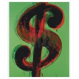Andy Warhol Dollar Sign Lithograph