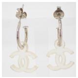 Chanel CC Logo Earrings