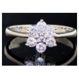 Platinum 1/2 ct Natural Brilliant Diamond Ring