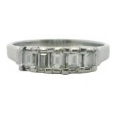 Platinum 3/4 ct Natural VVS Diamond Ring