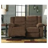 Tulen Chocolate Reclining Love Seat