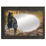 The Paws that Refreshes - Black Bear  Large Mirror