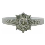 Platinum 1/2 ct Natural Brilliant Diamond Ring