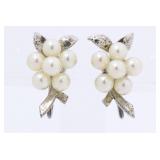 Mikimoto SV Akoya Pearl Clip-on Earrings