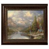 Mountain Majesty - 16' x 20' Brushstroke Vignette