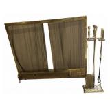 Fireplace Screen & Tool Set