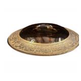 Amber Glass Console Bowl
