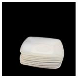 (8) PCS Vintage Fire-King Charm Saucers