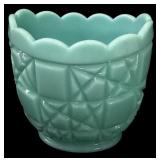 Rare Fenton Turquoise Bon Bon Dish