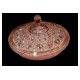 Pink Lidded Candy Dish