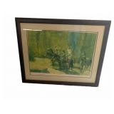 Antique Signed Donald Teague Ambush Picture