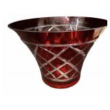 Ruby Cut to Clear Bowl