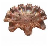 Fenton Carnival Glass Ruffled Bowl