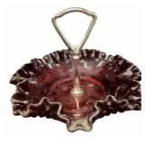 Fenton Ruby Tidbit Dish