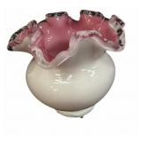 Fenton Peach Crest Vase