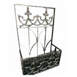 Heavy Wrought Iron Wall Basket