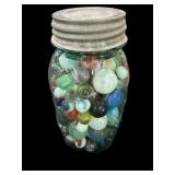 Quart Jar Marbles