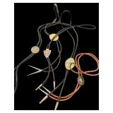 (5) Western BOLO Necklaces