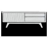 Crestview White TV Stand Come Showroom Model