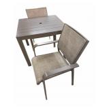 Metal Patio Table & 2 Chairs