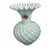 Blue Fenton Vase