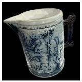 Blue & White Buttermilk Pitcher