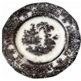 1834-1859 Dark Transfer  Dessert Plate
