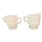 (2)PCS Westmoreland Milk Glass Set