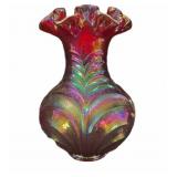 Fenton Scroll Carnival Vase