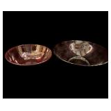 (2) PCS Two Red Ruby Glass Bowls