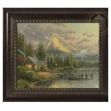 Lakeside Hideaway 16 x 20 Framed by Thomas Kinkade