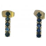 Elegant Natural Sapphire Earrings