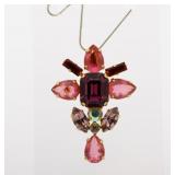 Christian Lacroix Colored Stone Charm Top