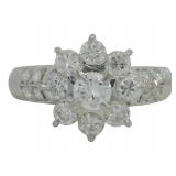 Platinum 1.03 ct Natural Brilliant Diamond Ring