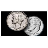 1916-1964 US Silver Dime