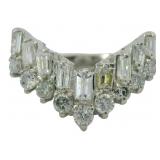 Platinum 1.00 ct Natural Brilliant Diamond Ring