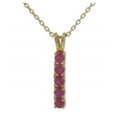 Elegant Natural Ruby Necklace