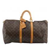 Louis Vuitton Monogram Keepall 55 Boston Bag