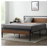 King Resthaven Wood & Metal Platform Bed