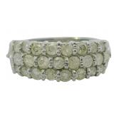Platinum 1.00 ct Natural Brilliant Diamond Ring