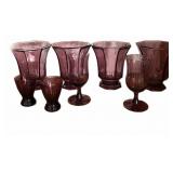 8 pc Purple Glasswate