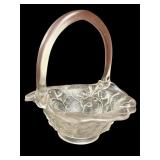 Satin Glass Basket
