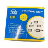 Estate Tool Shed LED String Light  2,500 Lumens